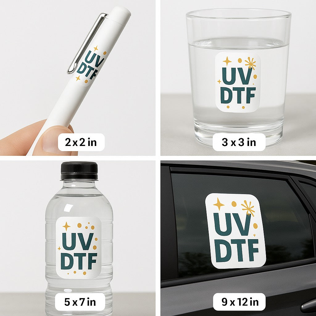 UV DTF Transfer By Size